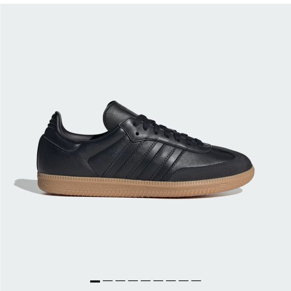 Adidas Women's Black Samba Sneakers with Gum Sole - Picture 6 of 11
